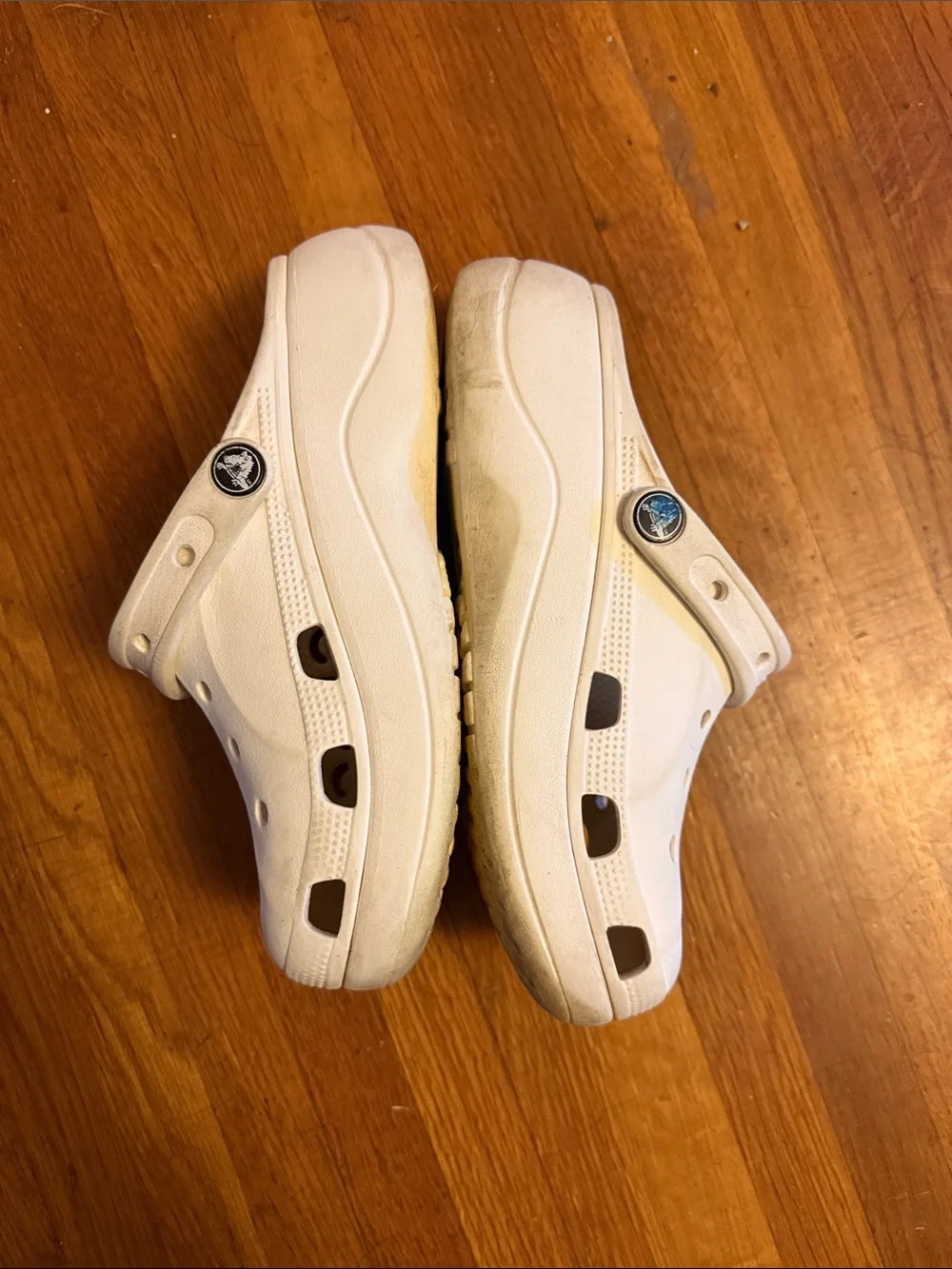CROCS Platform/tall Clog in White W6